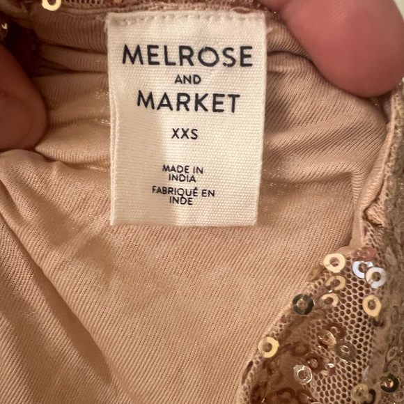 Melrose and Market champagne sequined top - Picture 4 of 4